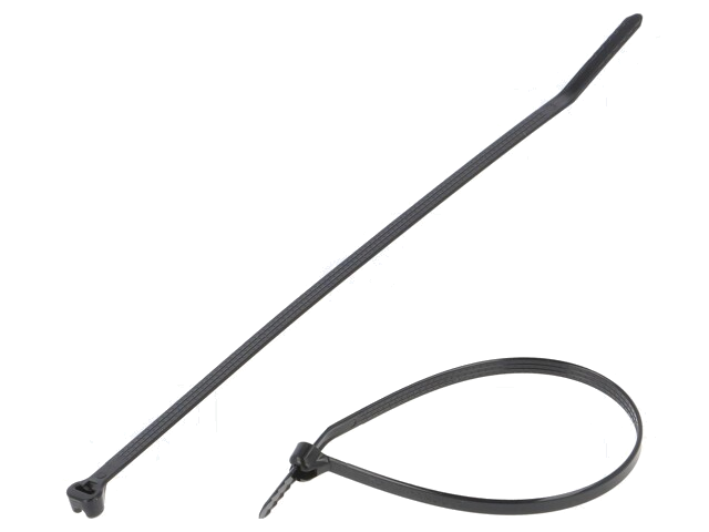 Kabelbinder; met metalen sluiting; L: 155mm; W: 3,6mm; polyamide Kabelbinder; met metalen sluiting; L: 155mm; W: 3,6mm; polyamide